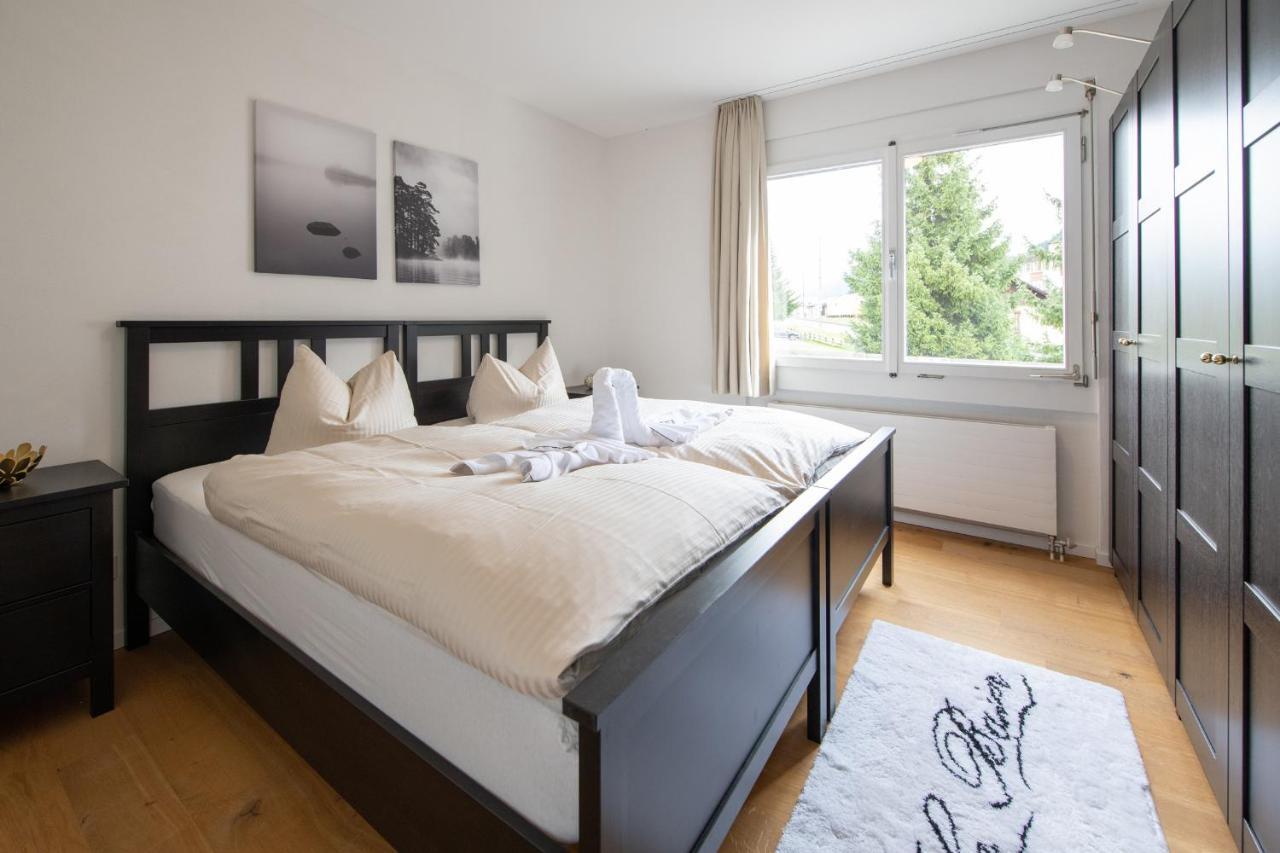 Agrimonia - 5,5-Zi Duplex Wohnung Bis 9 Personen Mit Eigenem Garten 达沃斯 外观 照片