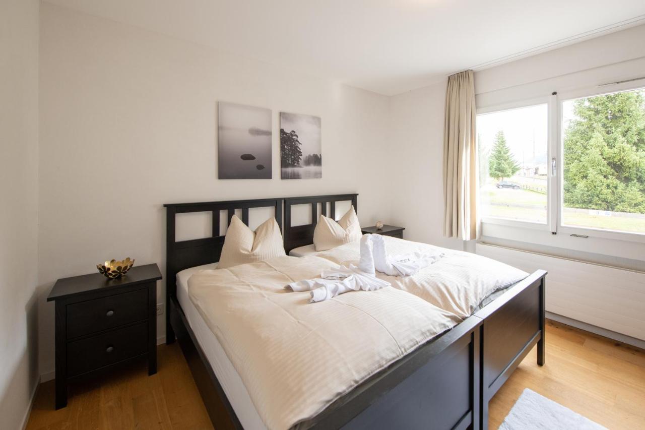 Agrimonia - 5,5-Zi Duplex Wohnung Bis 9 Personen Mit Eigenem Garten 达沃斯 外观 照片