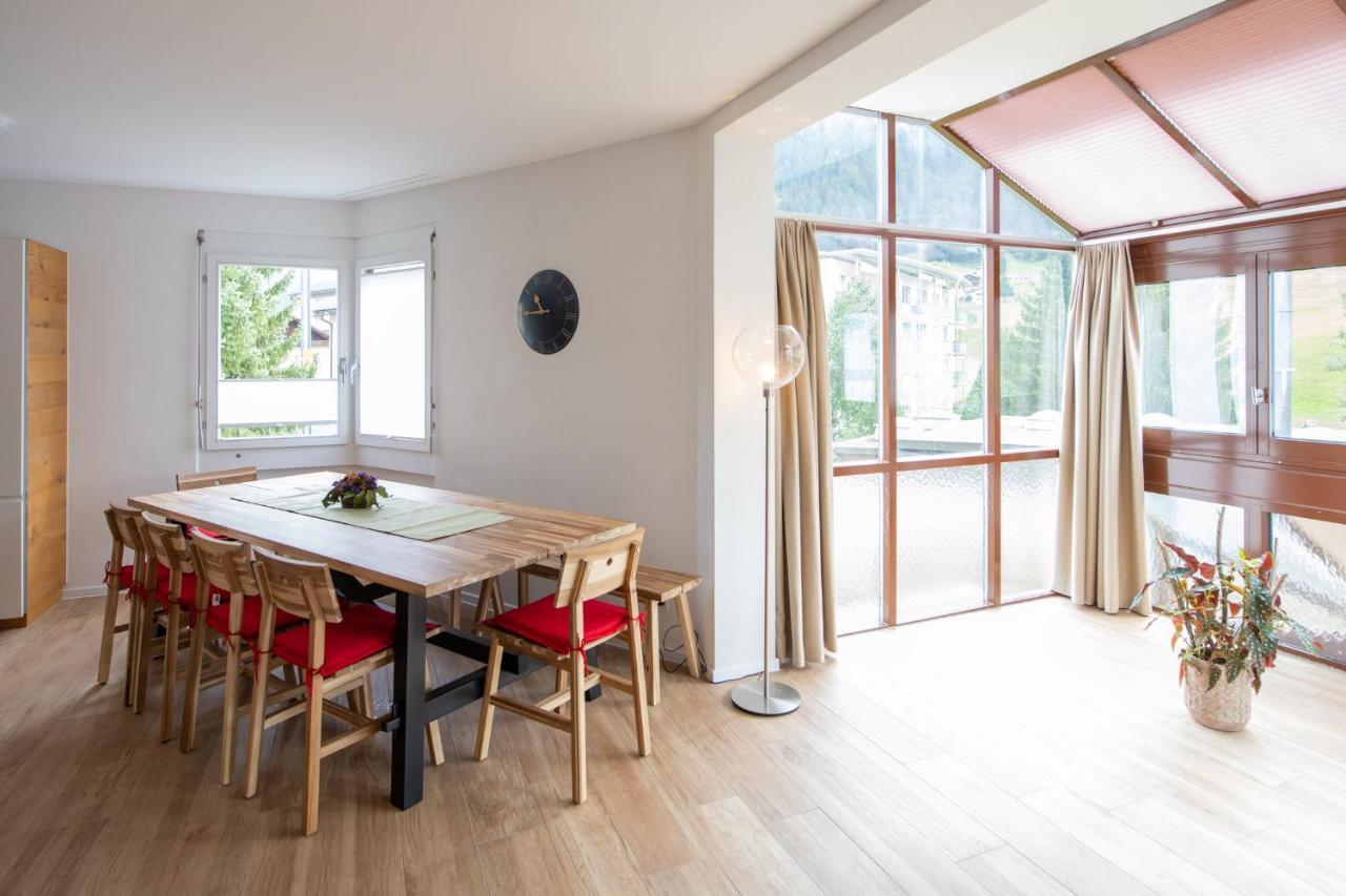 Agrimonia - 5,5-Zi Duplex Wohnung Bis 9 Personen Mit Eigenem Garten 达沃斯 外观 照片