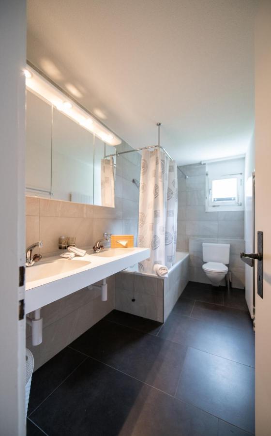Agrimonia - 5,5-Zi Duplex Wohnung Bis 9 Personen Mit Eigenem Garten 达沃斯 外观 照片